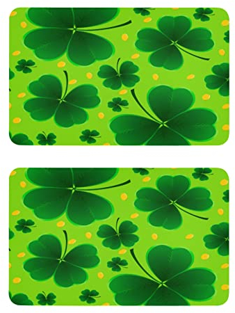 Gift Lucky Green Leaf Clover Dishwasher Magnet Tape Refrigerator Magnetic Stickers Plate Clean Dirty Sign for Kitchen Decor Indicator 2 Pcs