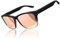 LINVO Sonnenbrille Damen Polarisiert Klassisch,Retro Eckig Sonnenbrille Verspiegelt für Fahren Angeln UV-Schutz