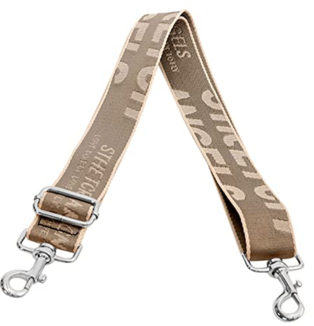 Taschengurt Schulterriemen Damen Canva Riemen Crossbody Mit Karabinerhaken Metall Für Tasche Geldbörse Kameratasche Clutch (Khaki)