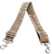 Taschengurt Schulterriemen Damen Canva Riemen Crossbody Mit Karabinerhaken Metall Für Tasche Geldbörse Kameratasche Clutch (Khaki)