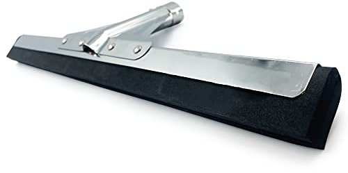 22 Floor Squeegee Head, Floor Wiper Head with 2-Layer Foam Blade, Outdoor/Indoor Wet Room Floor Squeegee Heavy Duty, Ideal Squeegee Mop for Home, Compatible with 23-24MM Handles