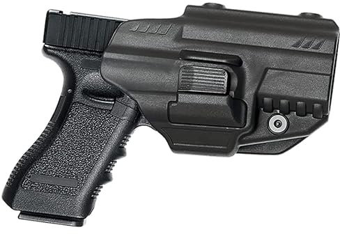 Holster für HK USP Compact Pistole (GK) für Gürtel mit Zwei Sicherheitsstufen, Diebstahlschutz und Abzugsperre