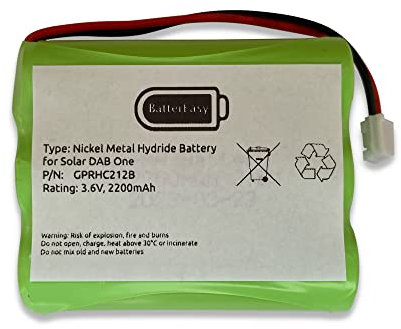 Roberts Radio Battery DAB Rechargeable Replacement One 1 NI-MH 3.6v AA 2200mAh