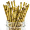 Berto Paper Straws 25pcs, Biodegradable Recyclable Drinking Straws for Wedding | Birthday Party Straws for Cocktail, Holiday, Coffee, Soda, Baby Shower Suppliers. (Yellow Bamboo)
