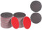 sourcing map Set di 40 spugne abrasive da 12,7 cm, grana 2000, grana 3000, con gancio e anello, per lucidatura a secco/umido, per auto, legno, cartongesso, metallo