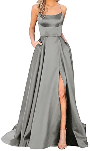 Daikascbny Abiti Sera Donna Eleganti Cocktail Party Y58K Lunghi Classico Ballo Abiti Eleganti Cerimonia Abito da Donna Senza Manica Autunnale da Damigelle Banchetto Vestito da Damigella