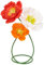 MEJOY Papierblumen-Dekorationen für die Wand, Papierwandblumen, Blumenwanddekorationen, große Blumendekorationen für Wand, Raumdekoration, Brautparty, Babyparty (3, Orange Gelb + Orange Rot + Weiß)