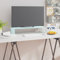 fernsehschrank,tv Board Weiss,tv Board,fernsehschrank Weiss,TV-Tisch/Bildschirmerhöhung Glas Weiß 60x25x11 cmfernsehschrank weiß,fernseherschrank,tv Board,