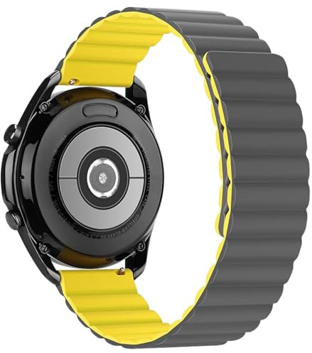 Cinturino orologio magnetico 22 mm compatibile con Samsung Gear S3 Frontier, Samsung Galaxy Watch 46 mm e Watch 3 45 mm. Cinturino compatibile con Amazfit Gtr 47 mm, Pace, Stratos e Garmin Venu 2,