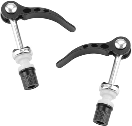 Tabanzhe Seat-Post Clamp - Set of 2 Aluminum Alloy Bicycle Quick Release Seat Post Clamps with Skewer Bolt Tool for Cycling Enthusiasts