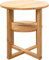 YORKSHIRE HOMEWARE 2 Tier Side Table | Round End Table | Small Nightstand Sofa Table | 2-Tier Coffee Snack Table for Living Room Bedroom Balcony | Oak Small Lamp Plant Coffee Table (Oak)