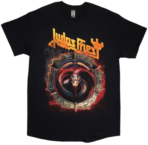 Rock Off officially licensed products Judas Priest 'The Serpent' T-shirt unisexe à manches longues (Noir)