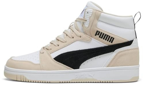 PUMA Rebound V6 SD, Unisex Sneaker, Alpine Snow-PUMA Black-PUMA White,