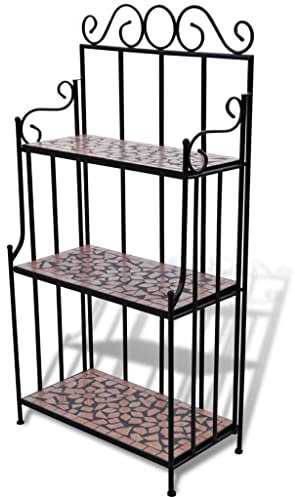 plant standPlant stand plant display terracotta color mosaic pattern