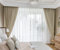 Daesar Gardinen mit Haken 2er Set 86x115CM, Vorhang Blickdicht Beige Modern Einfach Verdunklungsvorhänge Kinderzimmer Schlafzimmer Wohnzimmer