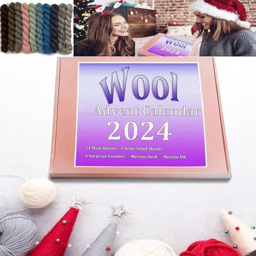 Wool Advent Calendar 2024, Stitch Advent Calendar 2024, Crochet Advent Calendar, Wool Yarn Advent Calendar, Yule & Yarn Advent Calendar 2024, Stitch Marker Calendar, Gift for Knitter Markers (1PC)