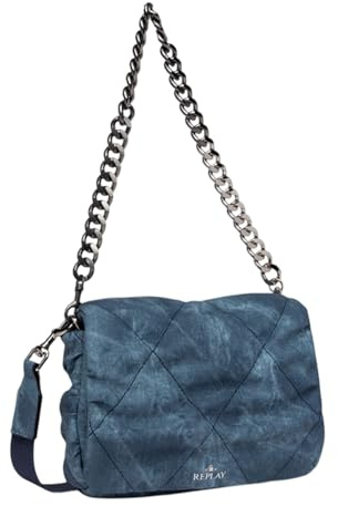 Replay Crossbody Bag Blu Denim