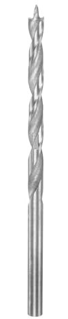 HARFINGTON Brad Point Drill Bit 3mm(1/8) Dia Straight Round Shank Drill Metric Brad Point Spiral Twist Drill Bits for Carpenter Woodworking Plastic Rubber