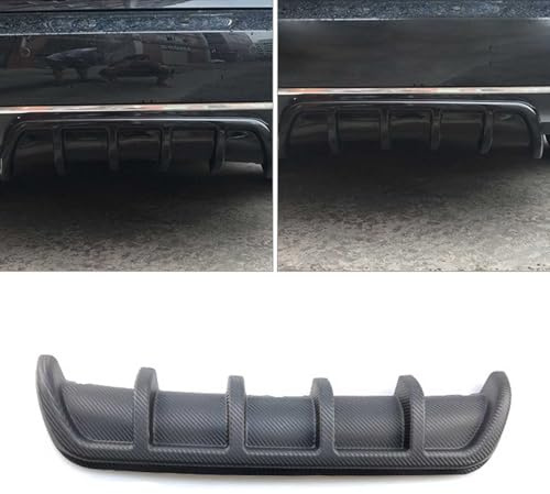 WBQdzsw Auto Heckstoßstange Spoiler für BMW X6 E71 E72 2007-2014, Carbon Fiber-ABS, Schwarz