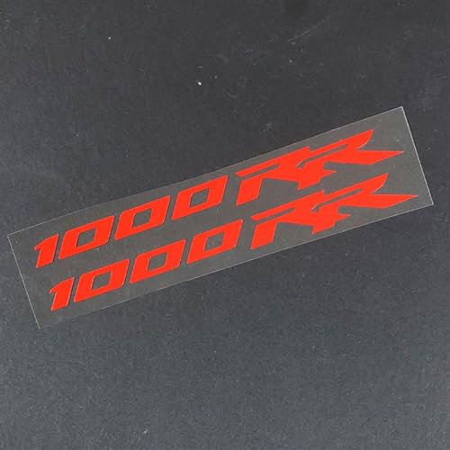 MPODYTSF Aufkleber für Motorrad Für H-ONDA 1000RR HRC Reflektierende Aufkleber Für Motorradaufkleber(Rosso)