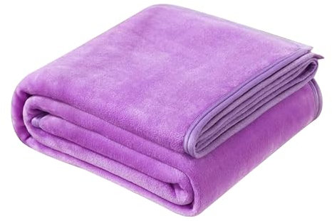 Decke Sofa Kuscheldecke Flauschig Tages-Decke Felldecke Dicke Decken Fleece Couchdecke Flanell Warme Wohndecke für Wohnzimmer, Couch, Sofa, Bett, Sofadecke 70x100 cm Weiche Einfarbig Tagesdecke
