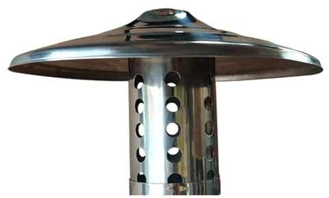 JHDXL Acciaio INOX 304 Per Camino, Antipioggia in ACCIAIO INOX Comignolo Canna Fumaria, Comignolo Antivento, Fumaria Cappello, Comignolo Antipioggia Tappo