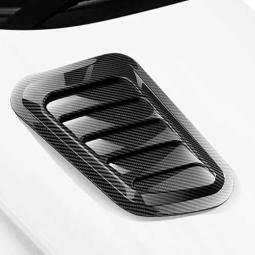 [2 Piezas] Cubierta de Ventilación de Capó Universal para Coche, Toma de Aire Decorativa, Rejilla de Flujo de Aire para Capó, Accesorios de Tuning Exterior para Coche Deportivo