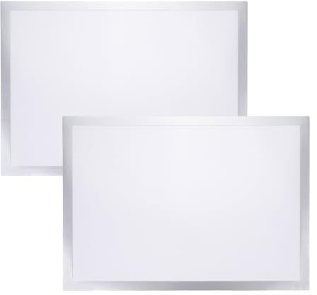 LOLIPPYY Magnetic Photo Frames 2Pcs Self Adhesive A3 Silver for Poster and Drawing Display on Glass Door and Cubicle