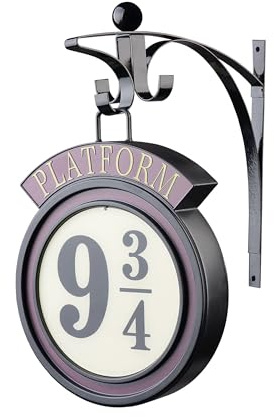 Elbenwald Harry Potter - Lampe Gleis 9 3/4 mit Wandhalterung 22 x 26 x 8 cm Batteriebetrieb Kunststoff