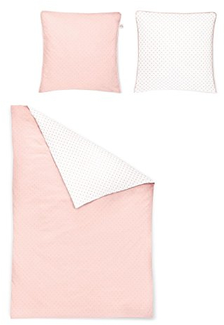 Irisette Mako Satin Bettwäsche 2 teilig Bettbezug 155 x 220 cm Kopfkissenbezug 80 x 80 cm Varia 313677-60 Rose
