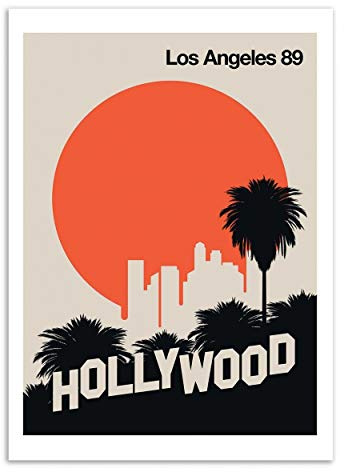 Wall Editions Art-Poster - Los Angeles 89 - BO Lundberg