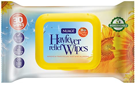 Nuage Hayfever Relief Wipes, Resealable Pack