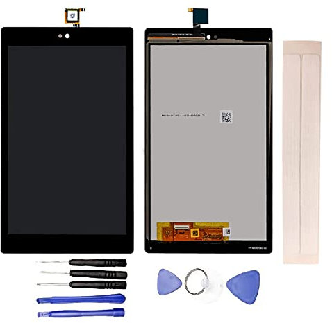JayTong SX034QT LCD-Display und Ersatz-Touchscreen Digitizer für Amazon Kindle Fire HD8 HD 8 (2017, 7. Gen), Schwarz