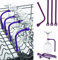 Ogquaton New 4Pcs Flexible and Adjustable Wine Glass Dishwasher Holder for Wine Glass Silicone Goblet Frame Glass Stemware Saver Convenient and Practical