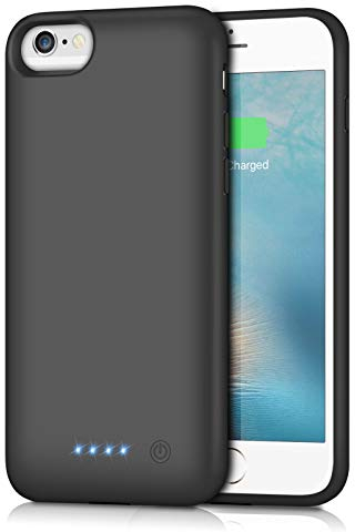 Ekrist Funda de batería para iPhone SE 2020/8/7/6/6s, [6000 mAh], Cargador portátil, batería Recargable para iPhone 6/6s/7/8/SE 2020 (4.7 Pulgadas), Funda de Carga de batería extendida de Respaldo