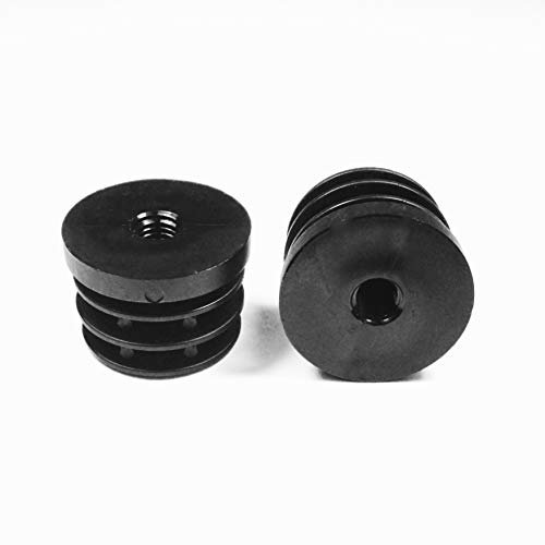 ajile Embout Insert Plastique Rond pour Tube Diamètre EXTÉRIEUR 40 mm épaisseur 1,0-1,5 mm Fileté Taraudé Diamètre 10 mm (M10) - Sachet de 4 pièces - EFS140x4-FBA
