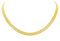 FindChic Choker Kette Damen vergoldet Flache Schlange Kette 51cm lang Sleek Halskette 5mm Goldkette Edelstahl Flachpanzerkette mit Schmuckbox für Mädchen Frauen
