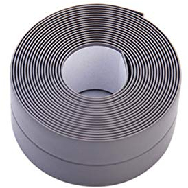Für Badezimmer Küche 3,2 m Duschwanne Bad Dichtungsstreifen Klebeband Dichtungsstreifen Selbstklebend Wasserdicht Wandaufkleber Waschbecken Rand Klebeband-Frankreich, grau, 2,2 cm, 3,2 m