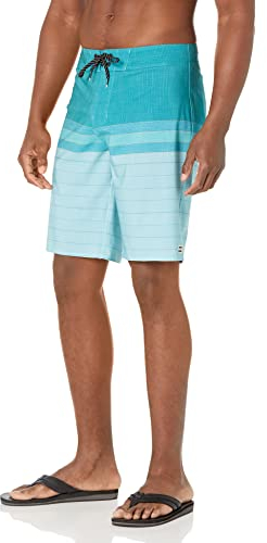 Billabong Men's Standard All Day Pro Boardshort, 4-Way Performance Stretch, 20 Inch Outseam, Aqua Blue, 30