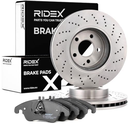 RIDEX Bremsenset Vorne 322mm 322,0mm Bremsscheiben und Bremsbeläge Kompatibel mit MERCEDES-BENZ C-Klasse Limousine W204