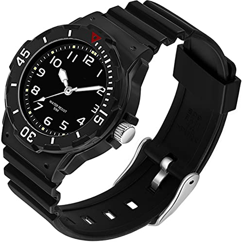 Uhr Damen Analog Quarz Armbanduhr 5ATM wasserdichte Damenuhr mit Plastikarmband Lichtschluckend Beleuchtend Sportuhr für Frauen Schöne Uhren für Mädchen Kinder und Jugendliche Bunt Kids Watch