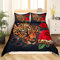 3D Leopard Bettwäsche Mädchen Jungen Rot Rose Bettwäsche Set 155x220cm Kinder Dekorative Safari Gepard Drucken Bettbezug Daunendecke Wildes Tier Thema Bettwäsche-Set Luxus 2St