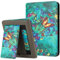 MOKASE for 6 Kindle Paperwhite 5/6/7th Generation Case 2012,2013,2015,2016 Version (Model: EY21 / DP75SDI), PU Leather Stand Hard Cover, Auto Wake/Sleep with Hand Strap & Card Slot, Green Butterflies