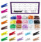 Swpeet Lot de 150 mini pinces à linge en bois naturel de 2,5 cm - 15 couleurs - Résistantes à la rouille - Pour salle de classe, photos, travaux manuels, petites cartes décoratives