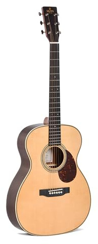 Sigma Guitars OMT-28H Aging Toner Gloss Acoustic Guitar with Soft Case