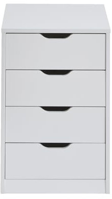 VERTBAUDET Caisson de Bureau 4 tiroirs Blanc TU