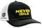 John Deere Never Idle Casquette de camionneur brodée pour homme avec dos en maille Noir, noir, Taille unique