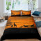 Tizhweqo Afrika Bettwäsche 135x200 Giraffe Bettwäsche Set Weiche Mikrofaser 3D Druck Afrika Bettbezug Set mit Reißverschluss Bettbezüge und 2 Kissenbezug 80x80 cm A5461