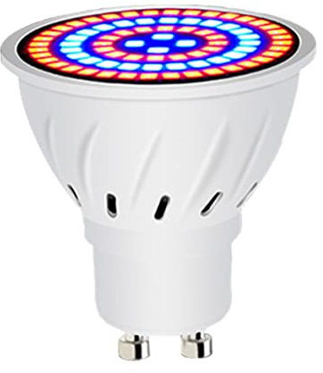 Bombilla de cultivo LED, 60 LED GU10 Bulbos de cultivo para plantas de interior para plantas de interior, lámpara de cultivo para el jardín de interior hidropónico invernadero suculento vegetal