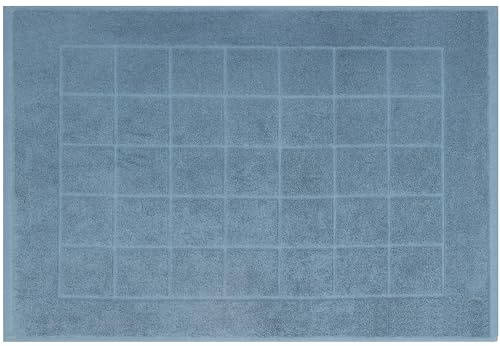 Betz Badvorleger Berlin Größe 50x70 cm 100% Baumwolle Badematte Badteppich Duschvorlage Qualität 650 g/m² Farbe taubenblau